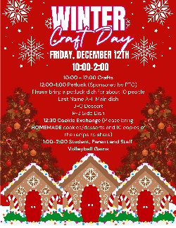 Winter Craft Day Flyer
